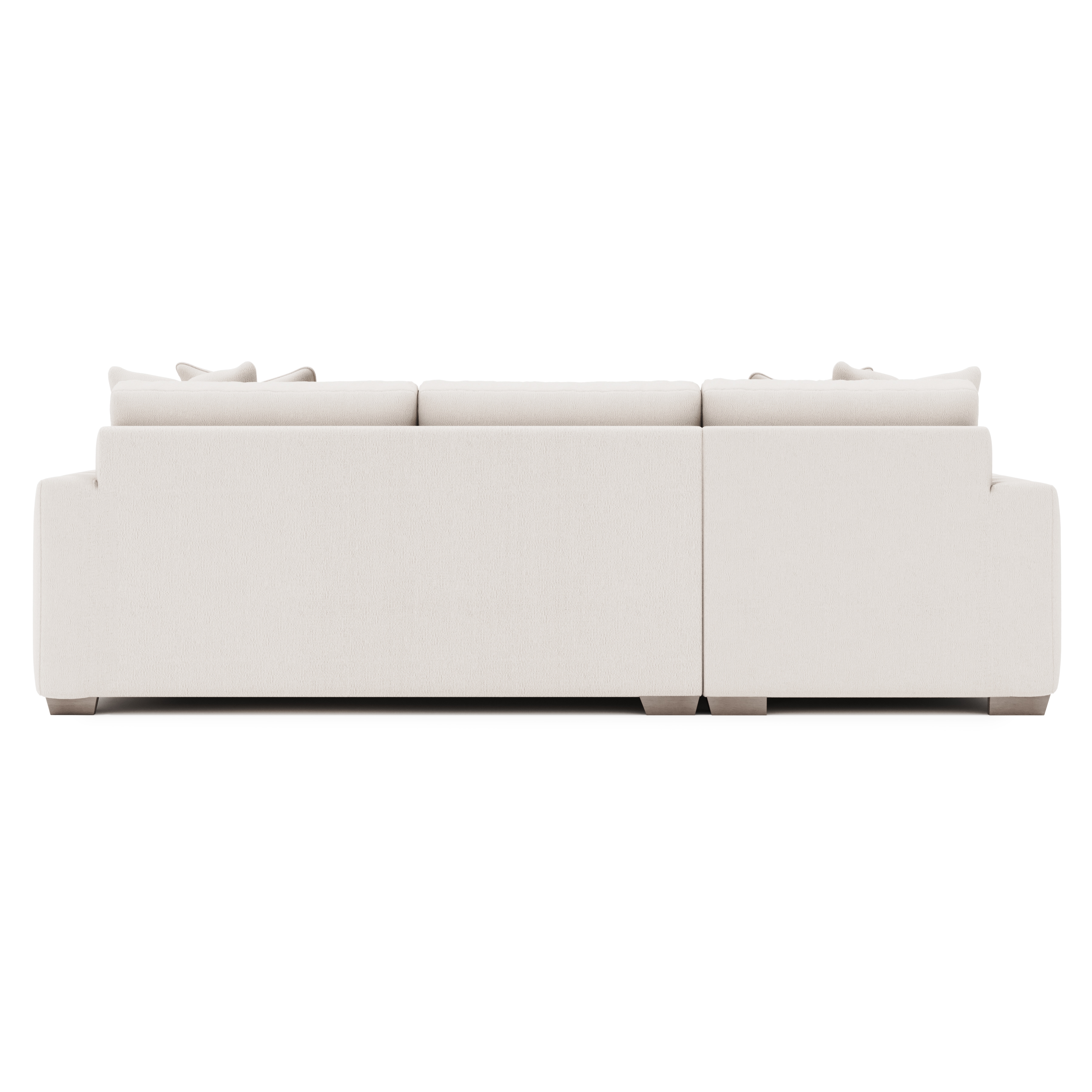 2-pc. Chaise Sectional w/Throw Pillows