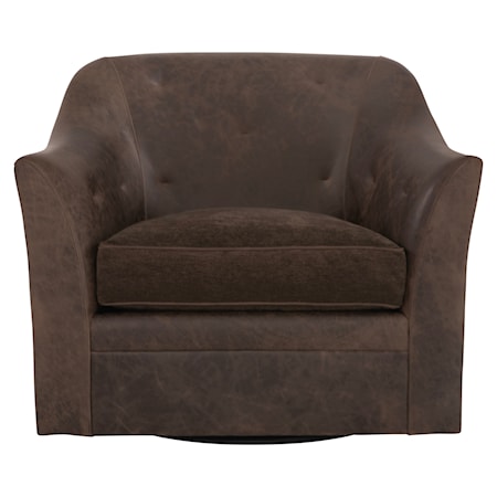 Brixton Leather Swivel Chair