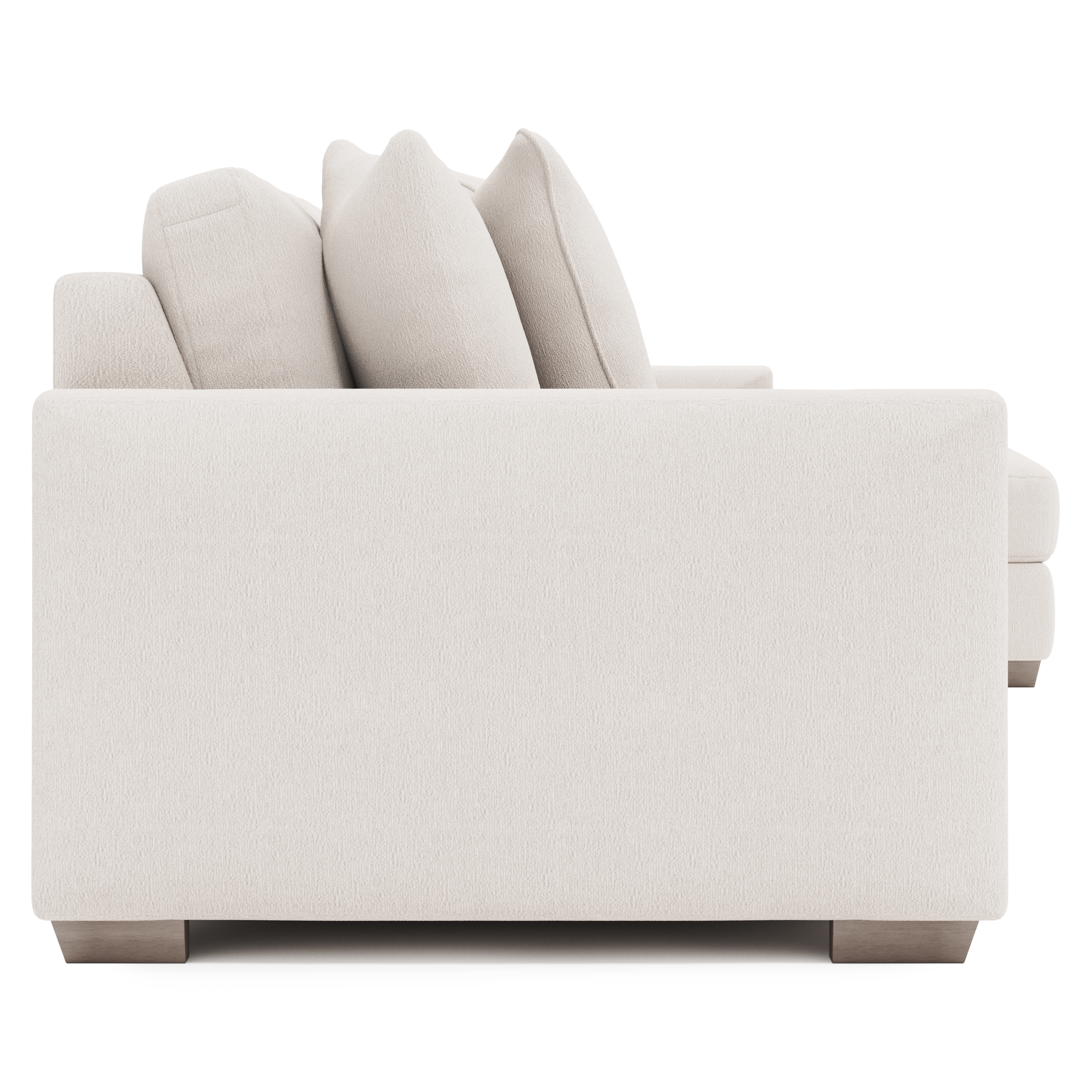 3-pc. Chaise Sectional w/Throw Pillows