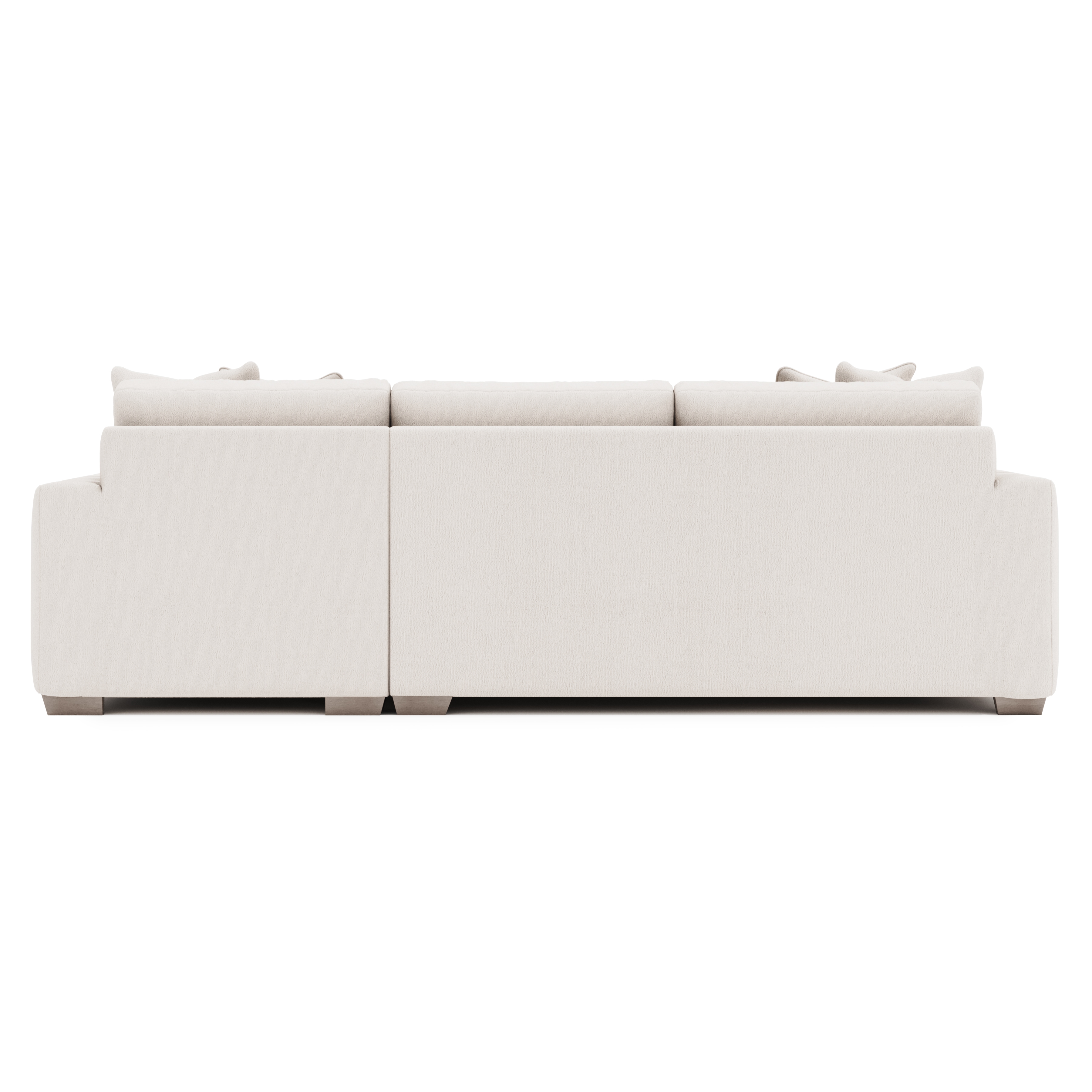 2-pc. Chaise Sectional w/Throw Pillows