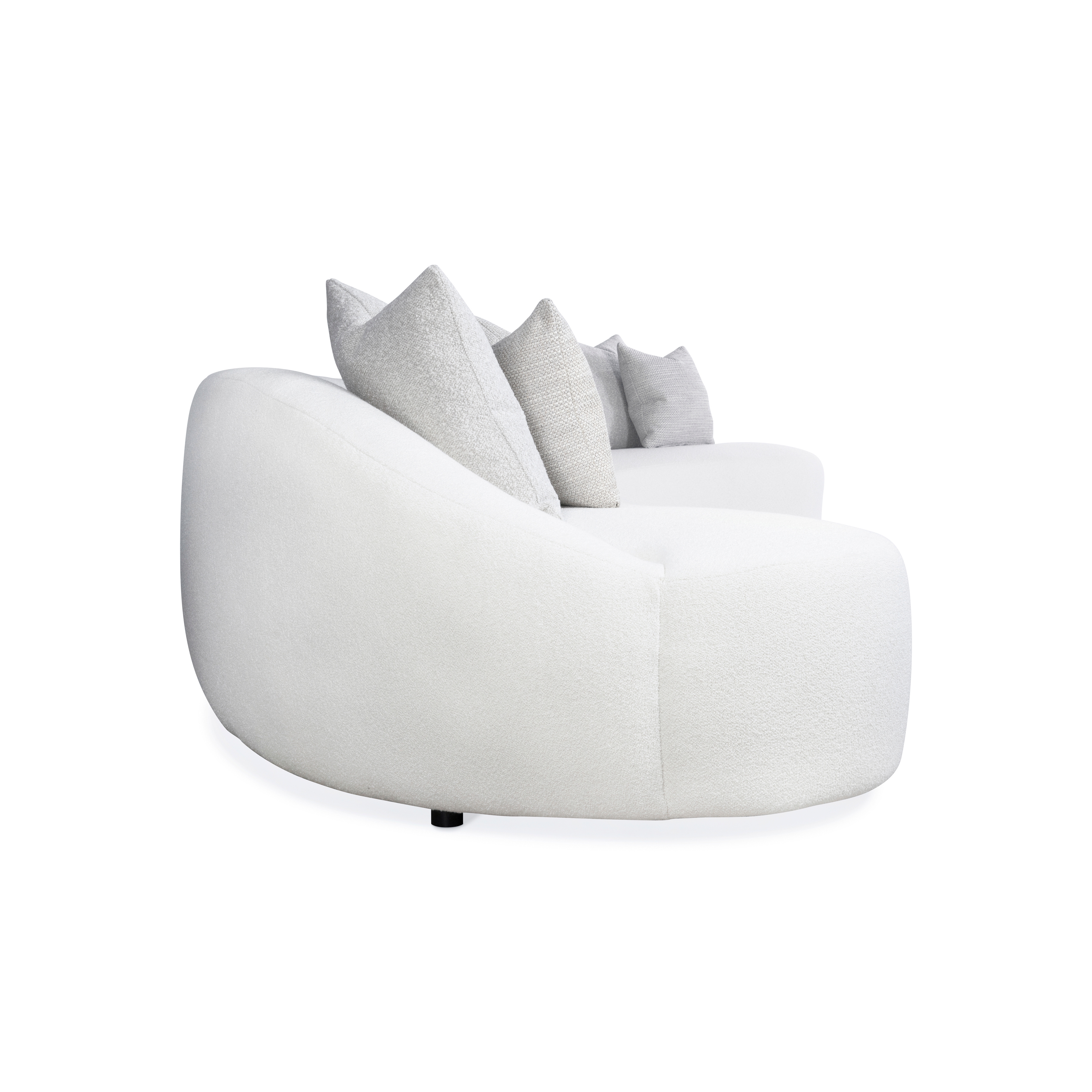 3-pc. Crescent Sectional w/Throw Pillows