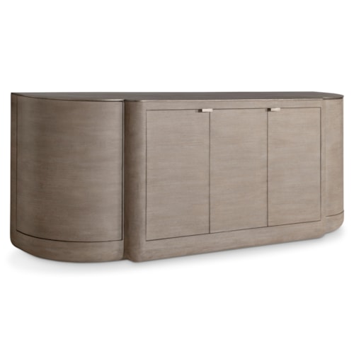 Contemporary 4-Door Buffet w/Adjustable Shelves