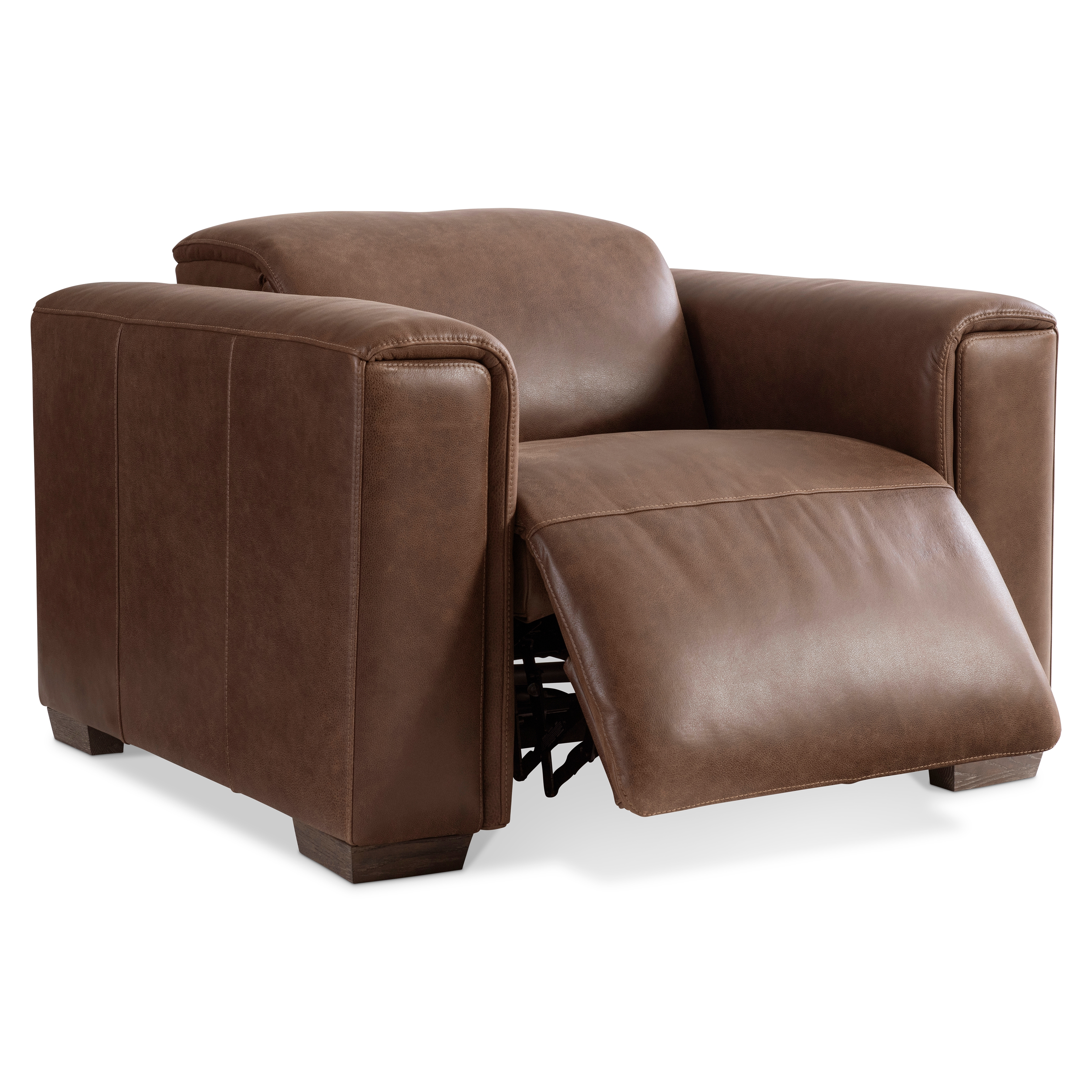 Power Reclining Leather Club Chair
