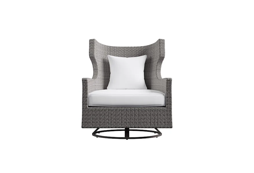 Bernhardt Exteriors Outdoor Swivel Accent Chair  by Bernhardt at Z & R Furniture
