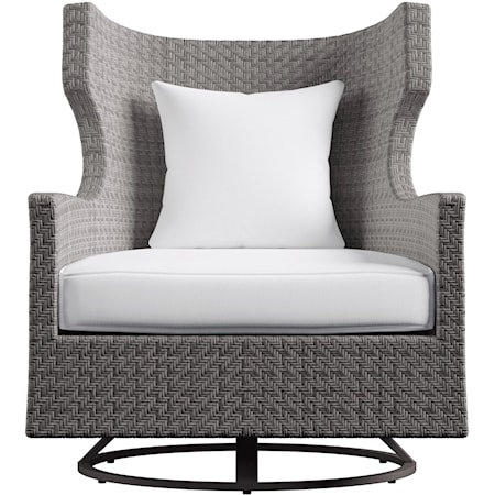 Outdoor Swivel Accent Chair