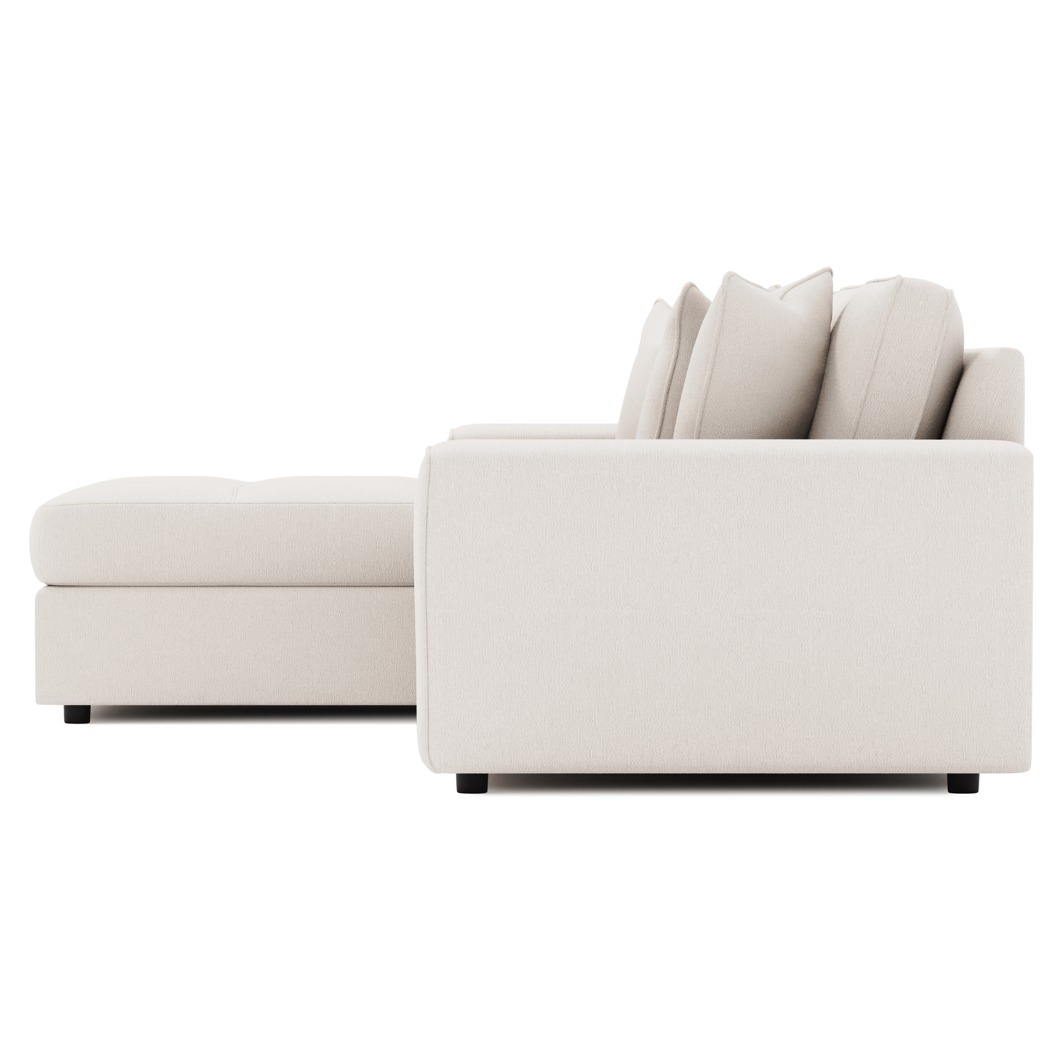 2-pc. Chaise Sectional Sofa w/Throw Pillows