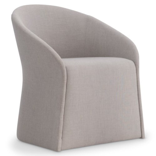 Arden Outdoor Slipcover Dining Armchair w/Casters