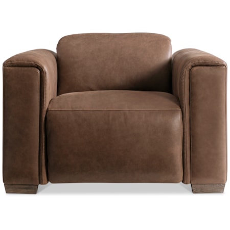 Power Reclining Leather Club Chair
