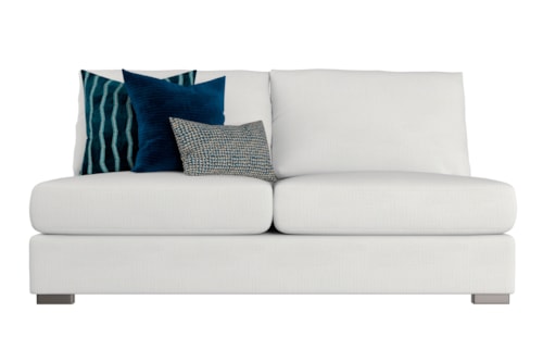 Helena Fabric Armless Loveseat