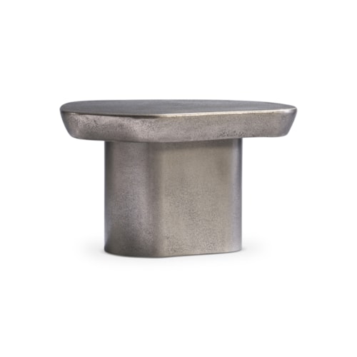 Contemporary 26" x 20" Cast Aluminum Cocktail Table