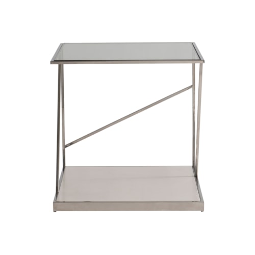 Maymont Glass Top Side Table