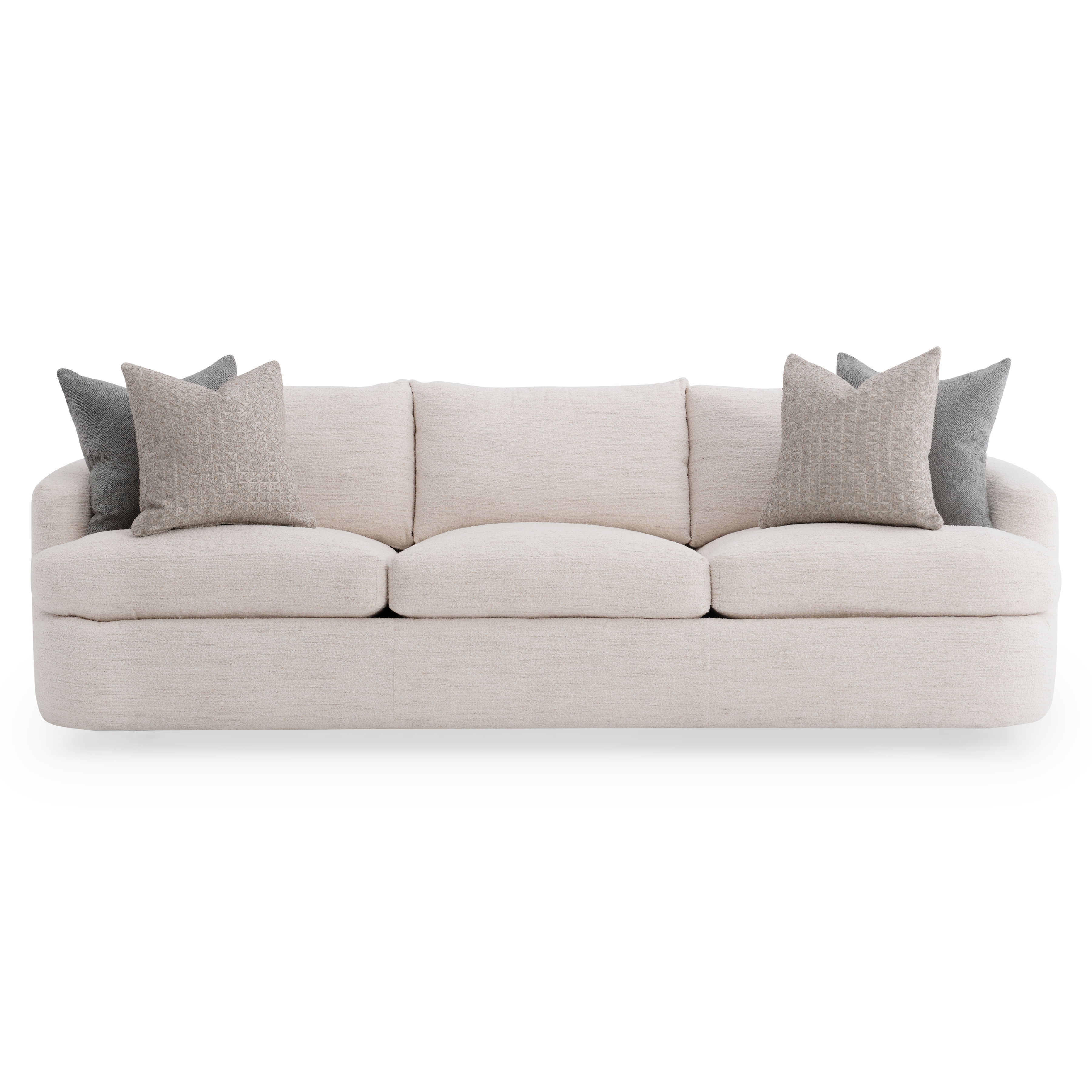Bernhardt Bernhardt Living Shelter-Arm Fabric Sofa w/Throw Pillows