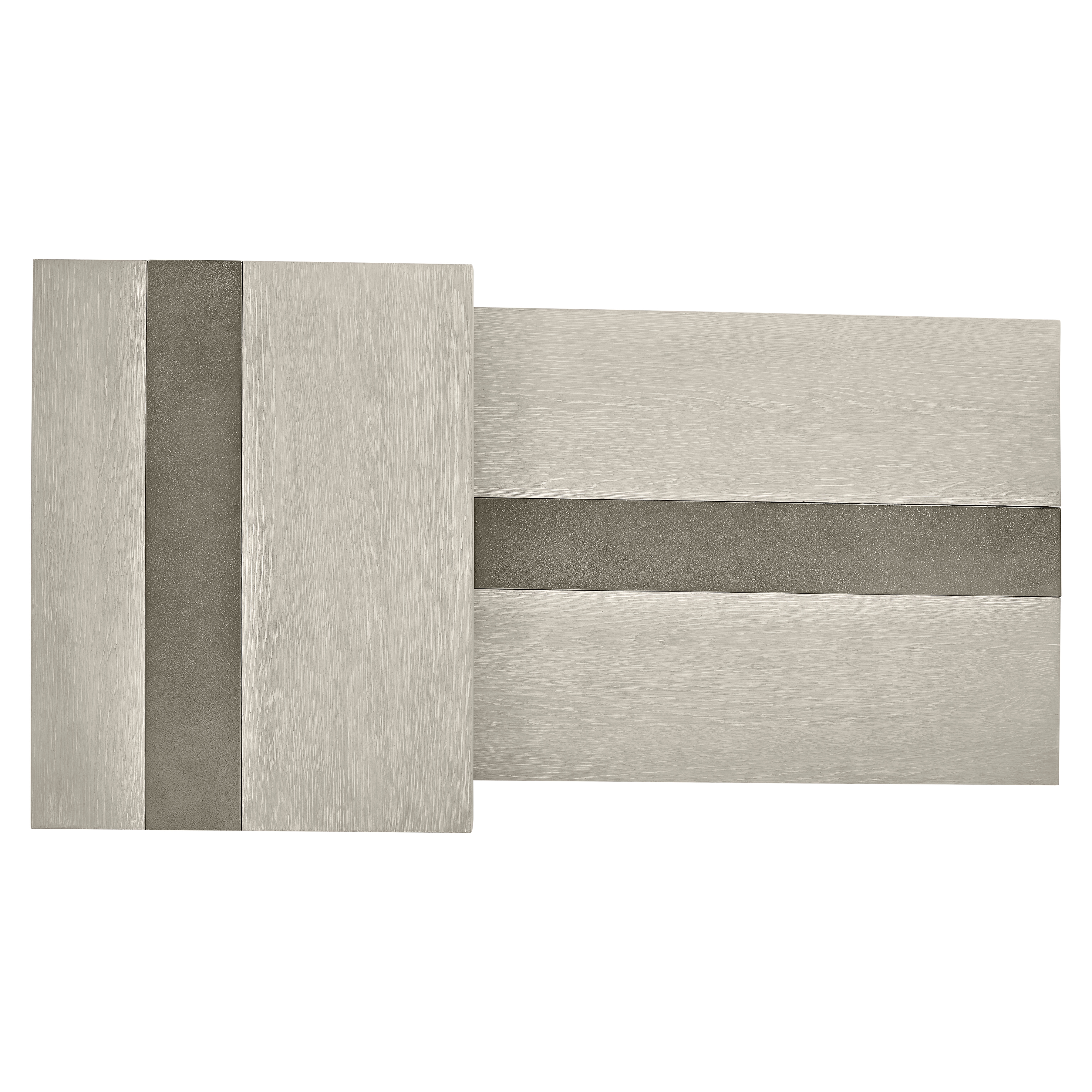 Alternating-Height Aluminum Cocktail Table