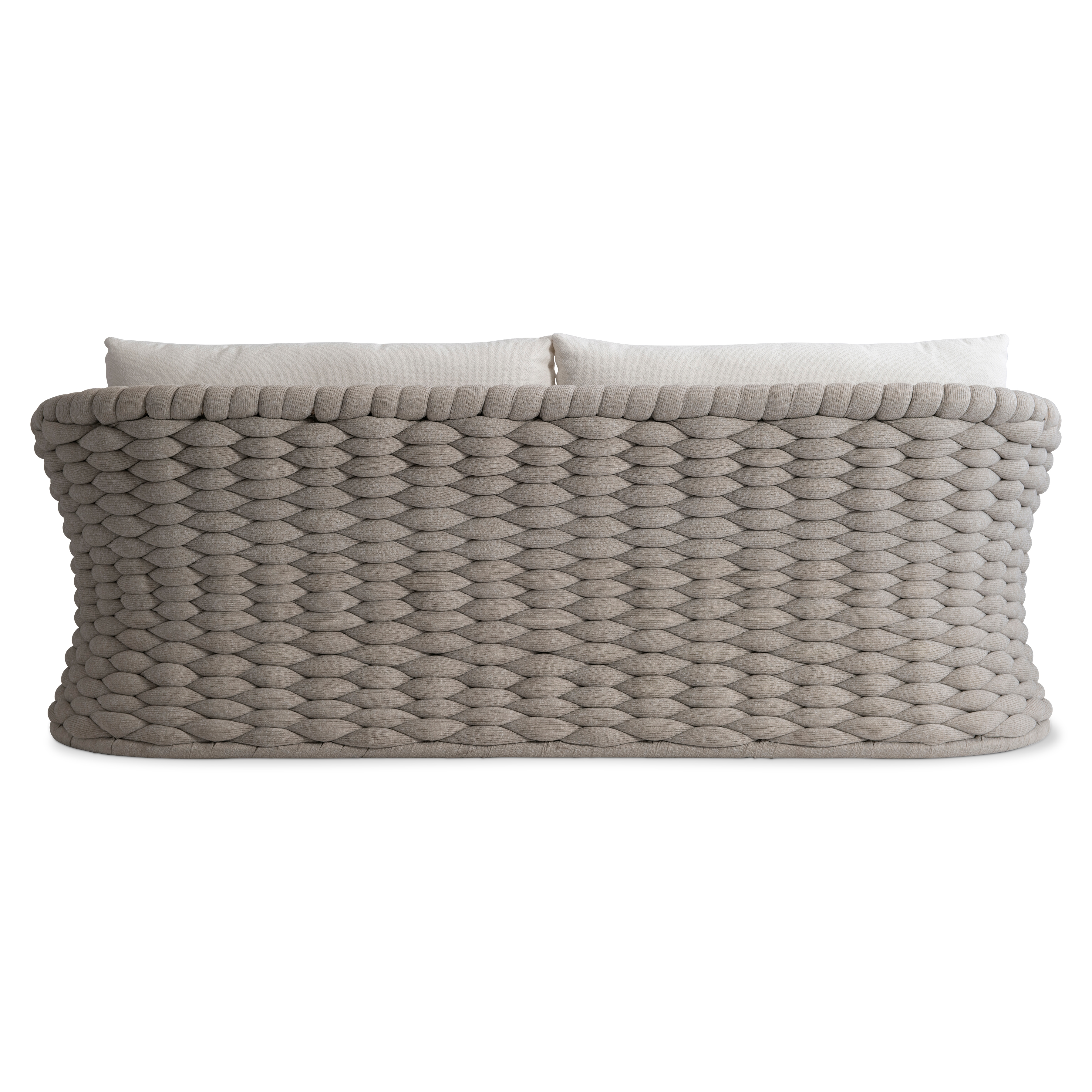 Soft-Knit Woven Outdoor Sofa