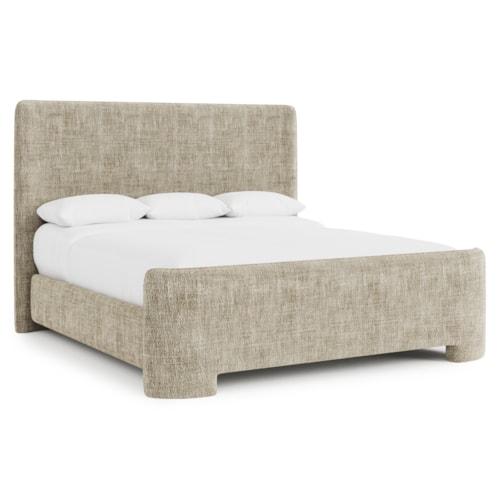 Complementary King Upholstered Shelter Bed