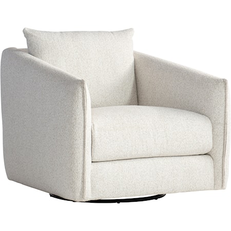 Demi Fabric Swivel Chair Without Pillows