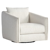 Demi Fabric Swivel Chair Without Pillows