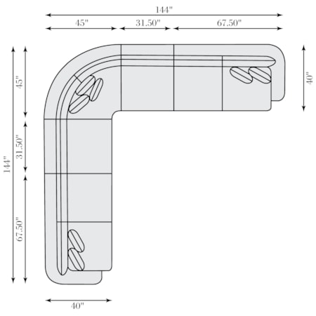 Jules Fabric Sectional