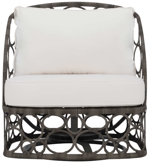 Contemporary Bali Outdoor Swivel Chair