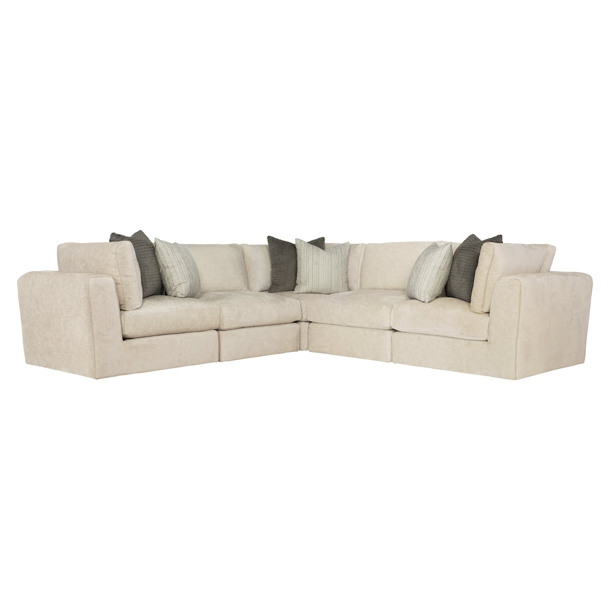Bernhardt Plush Sectional Sofa