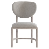 Contemporary Side Chair with Upholstered Seat and Back