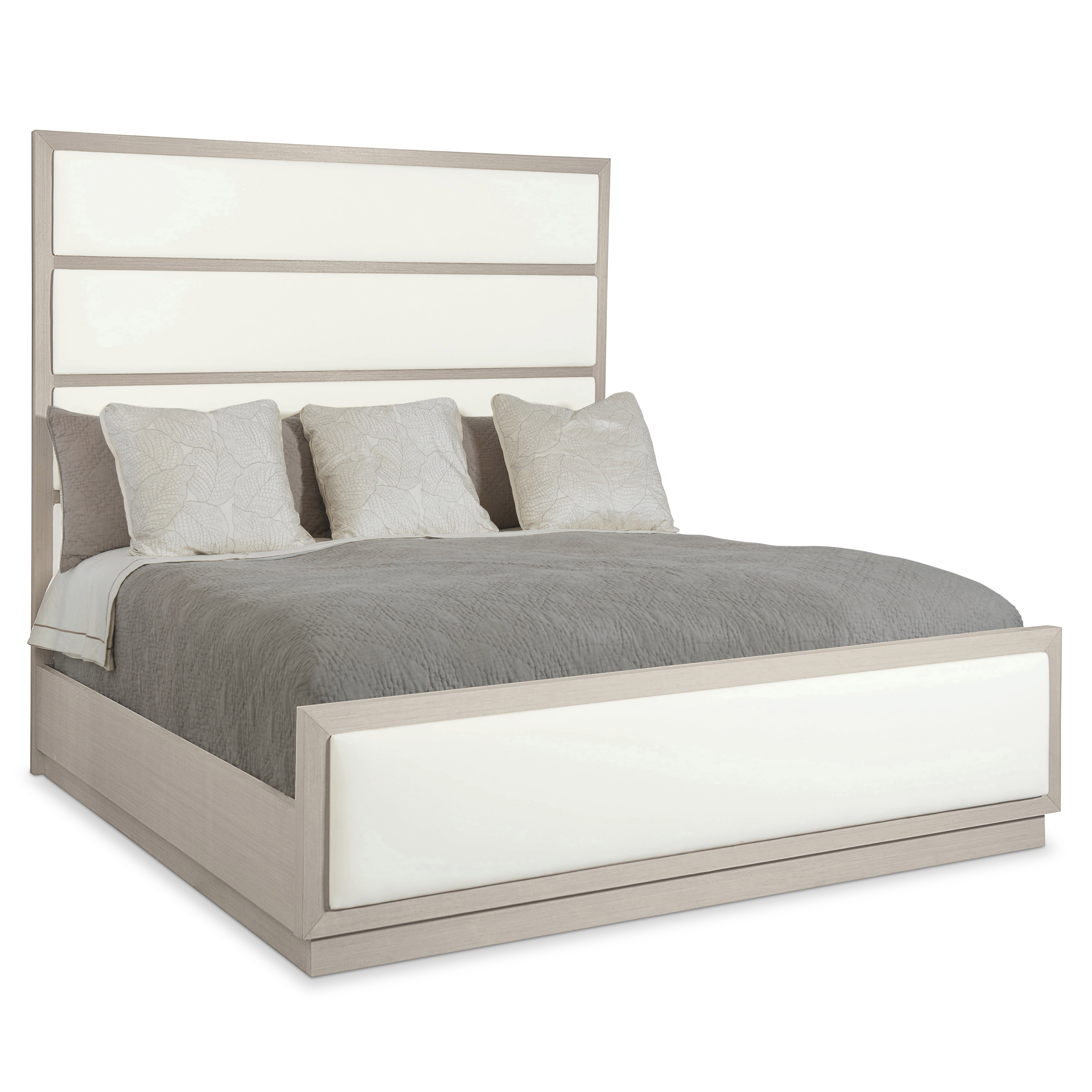 Queen Upholstered Panel Bed