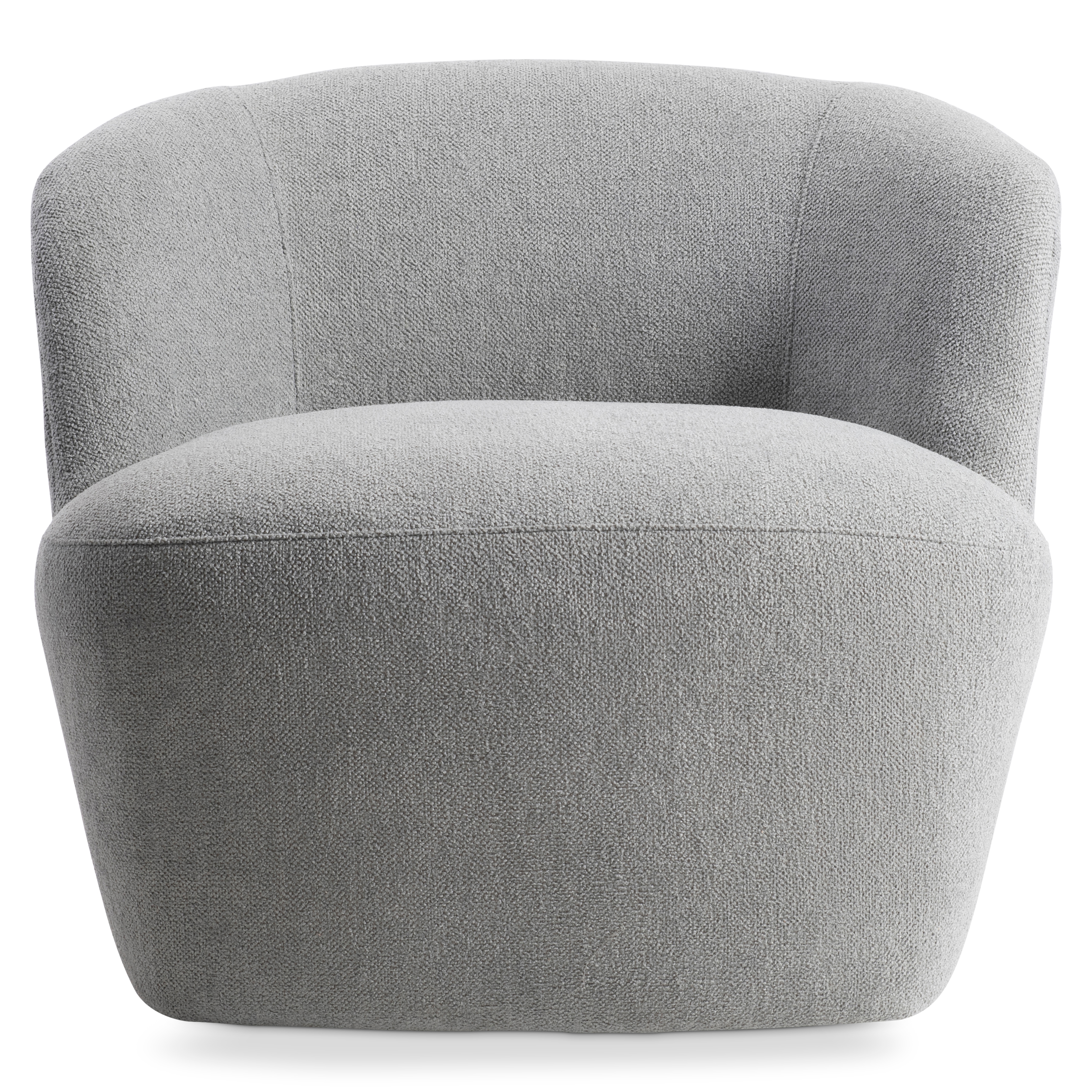Fabric Swivel Chair w/Sheltered Back