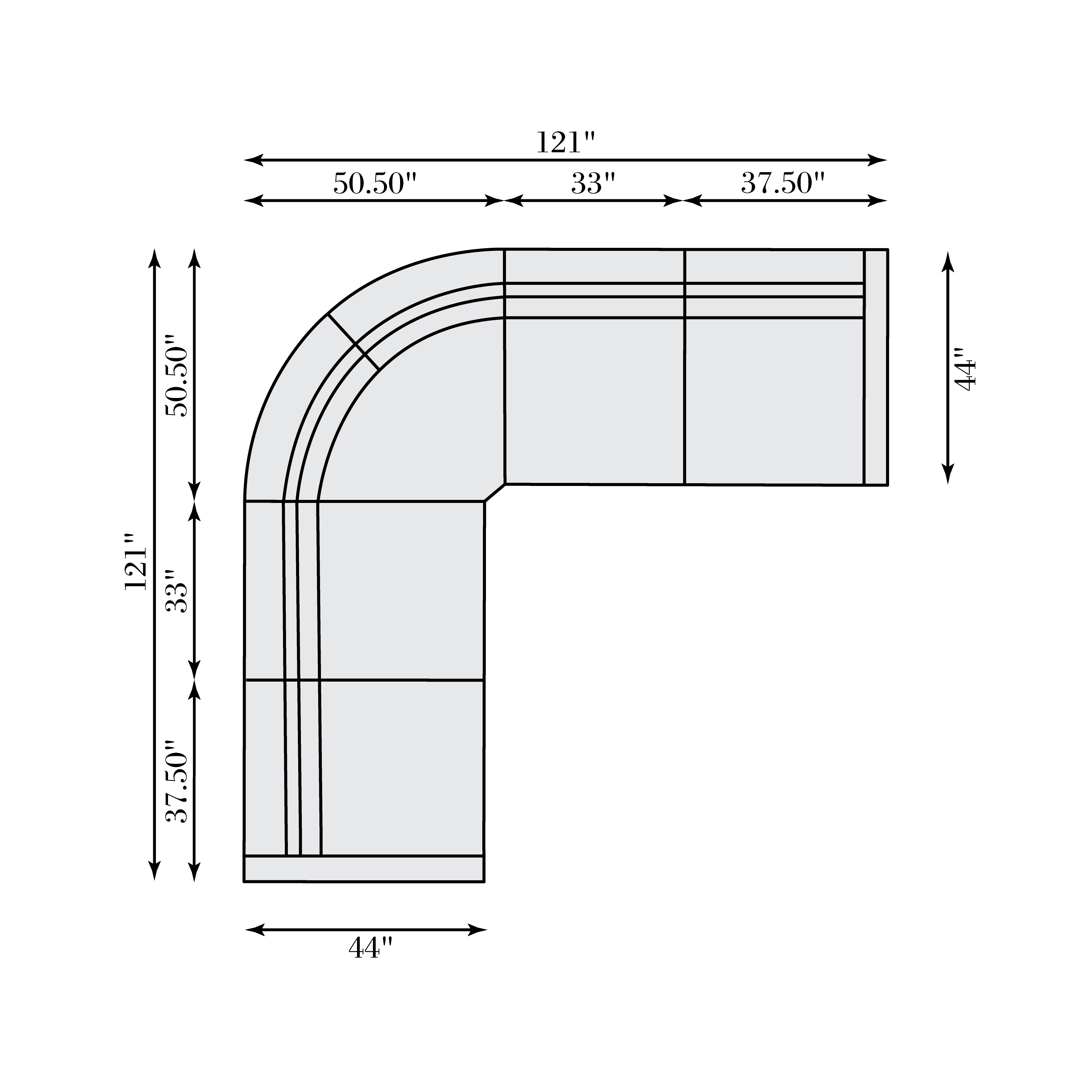 5-pc. Power Reclining Sectional