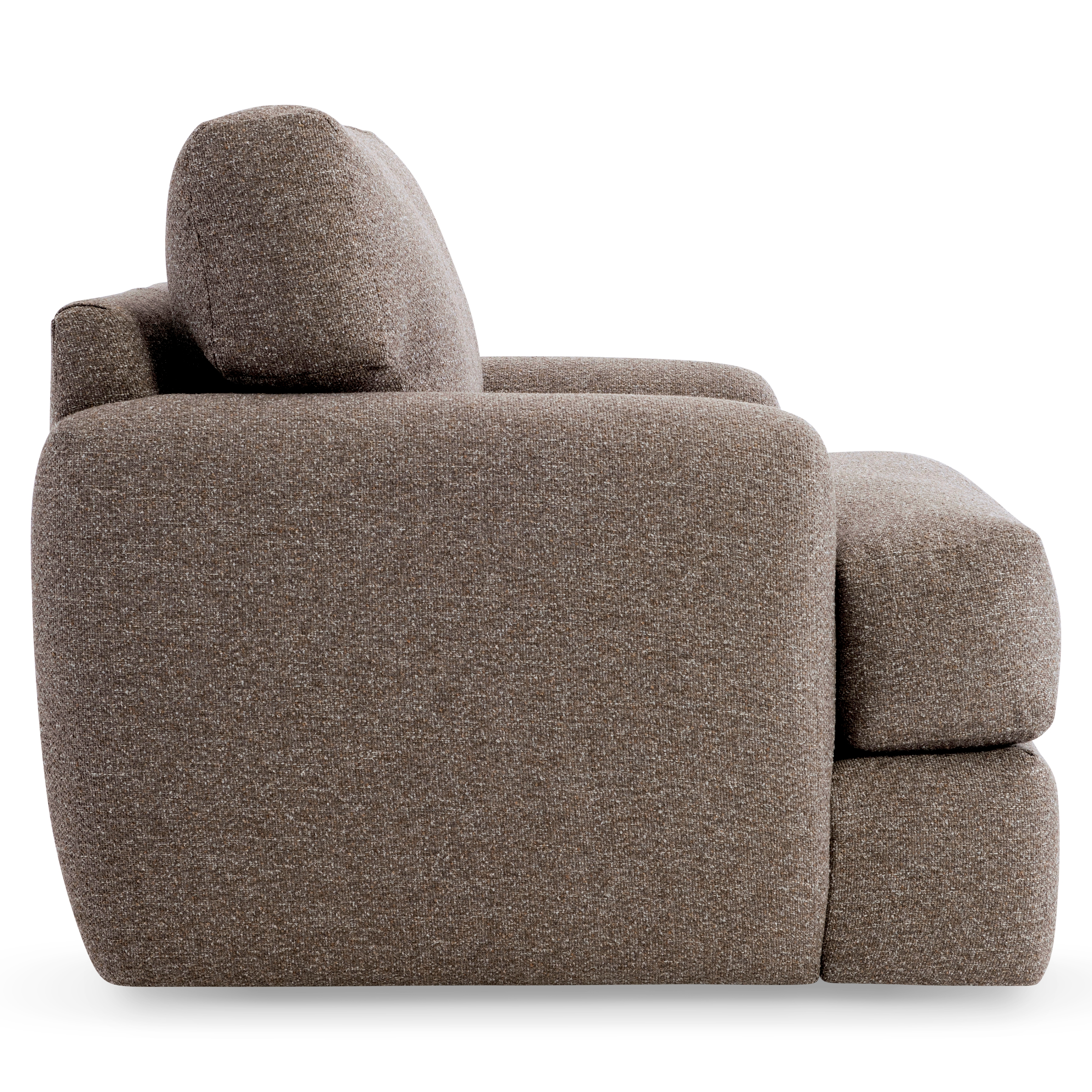 Plush Swivel Chair w/360-Degree Rotation