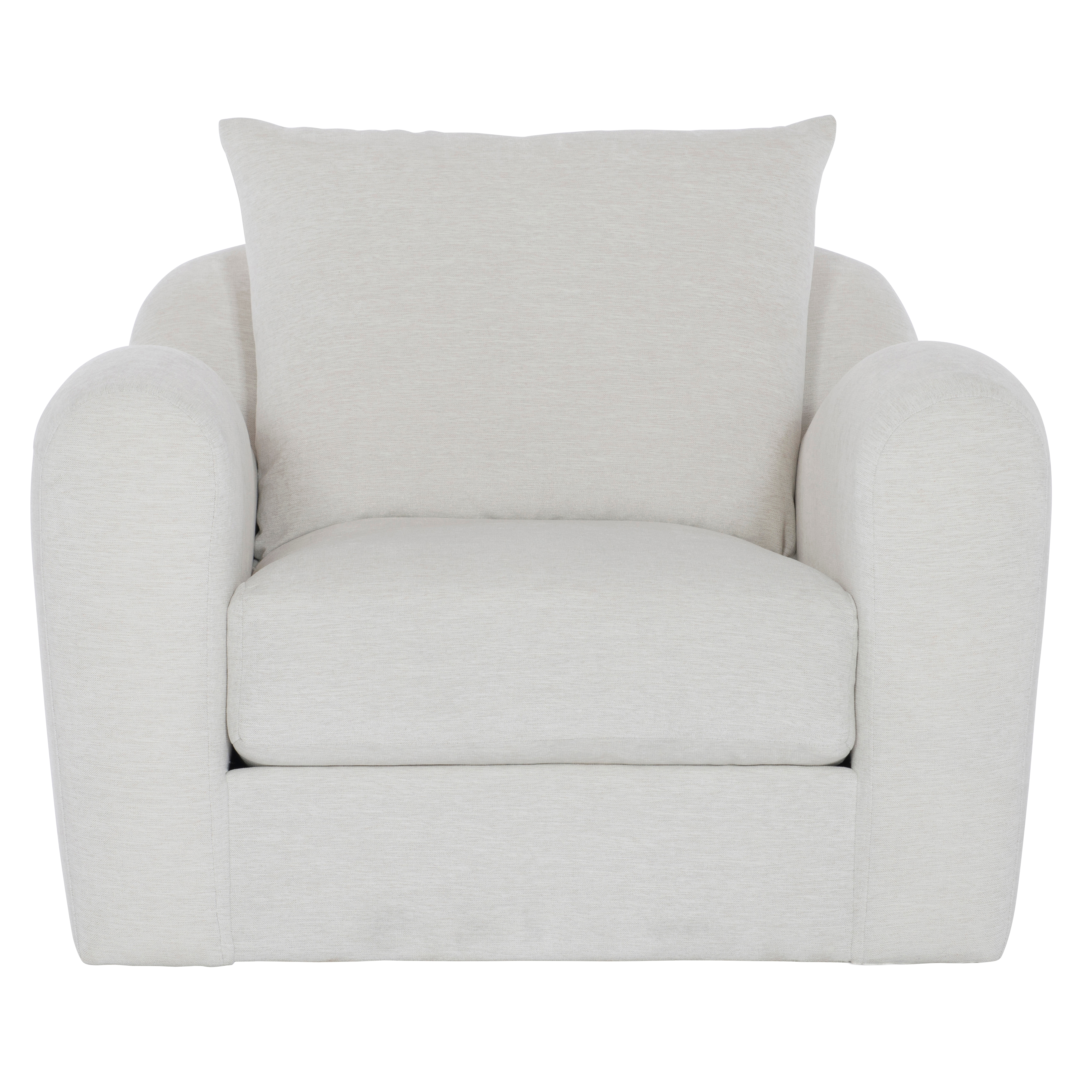 Bernhardt Plush Asher Fabric Swivel Chair