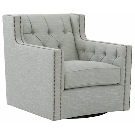 Candace Fabric Swivel Chair