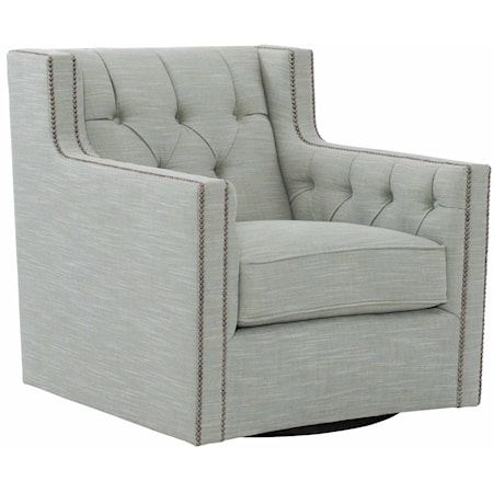 Candace Fabric Swivel Chair