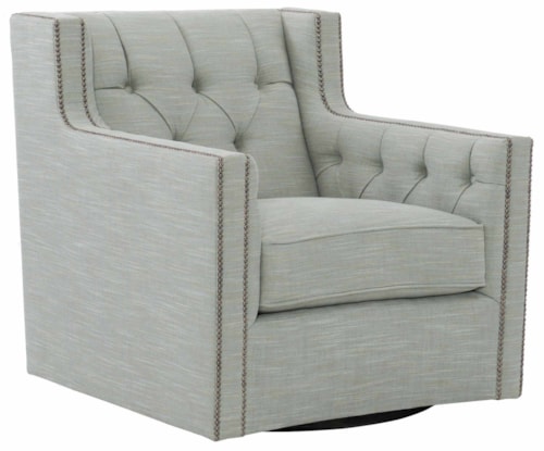 Candace Fabric Swivel Chair