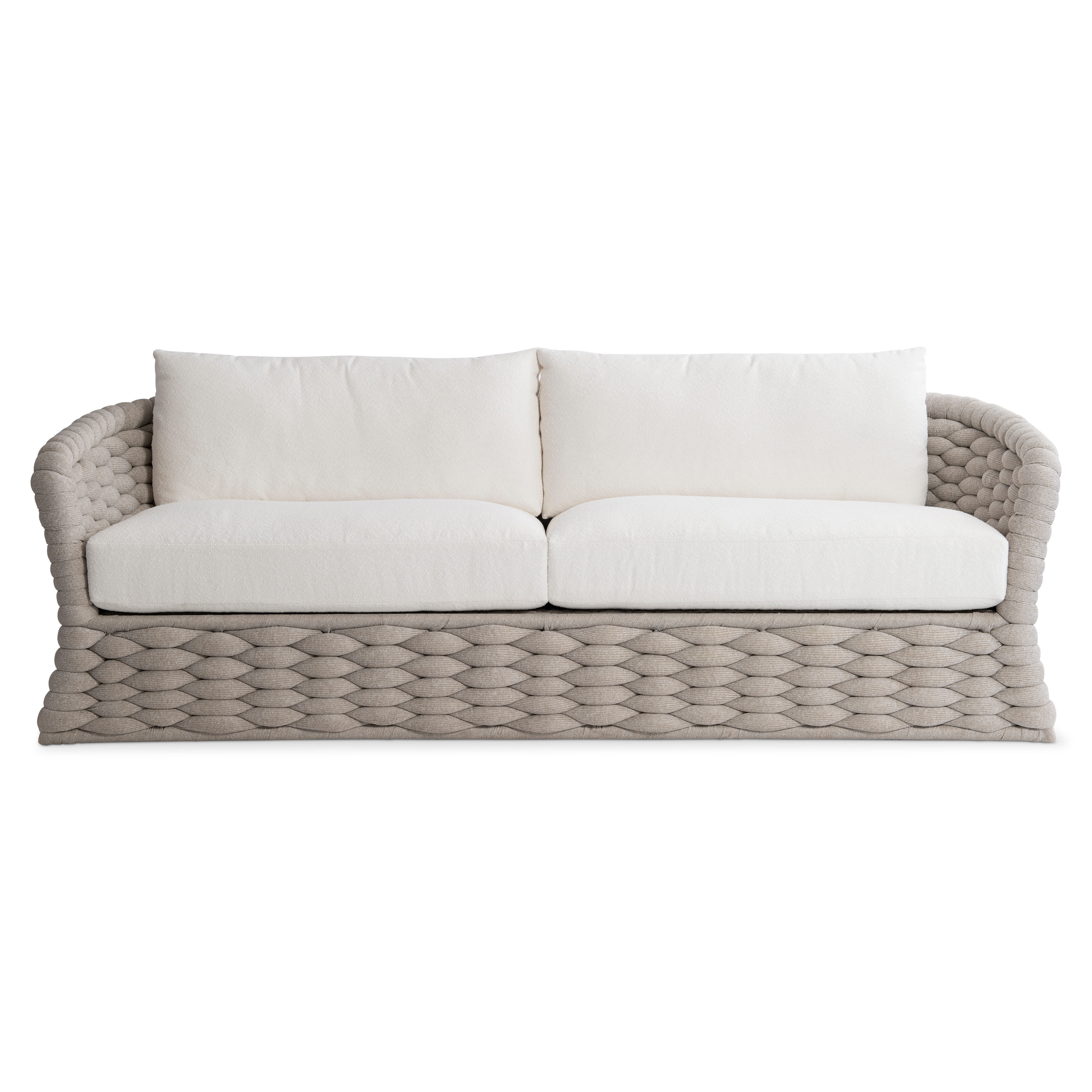 Soft-Knit Woven Outdoor Sofa