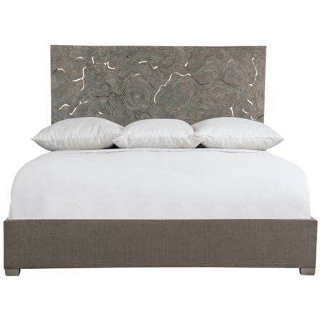 Calavaras Laminated King Teak Panel Bed