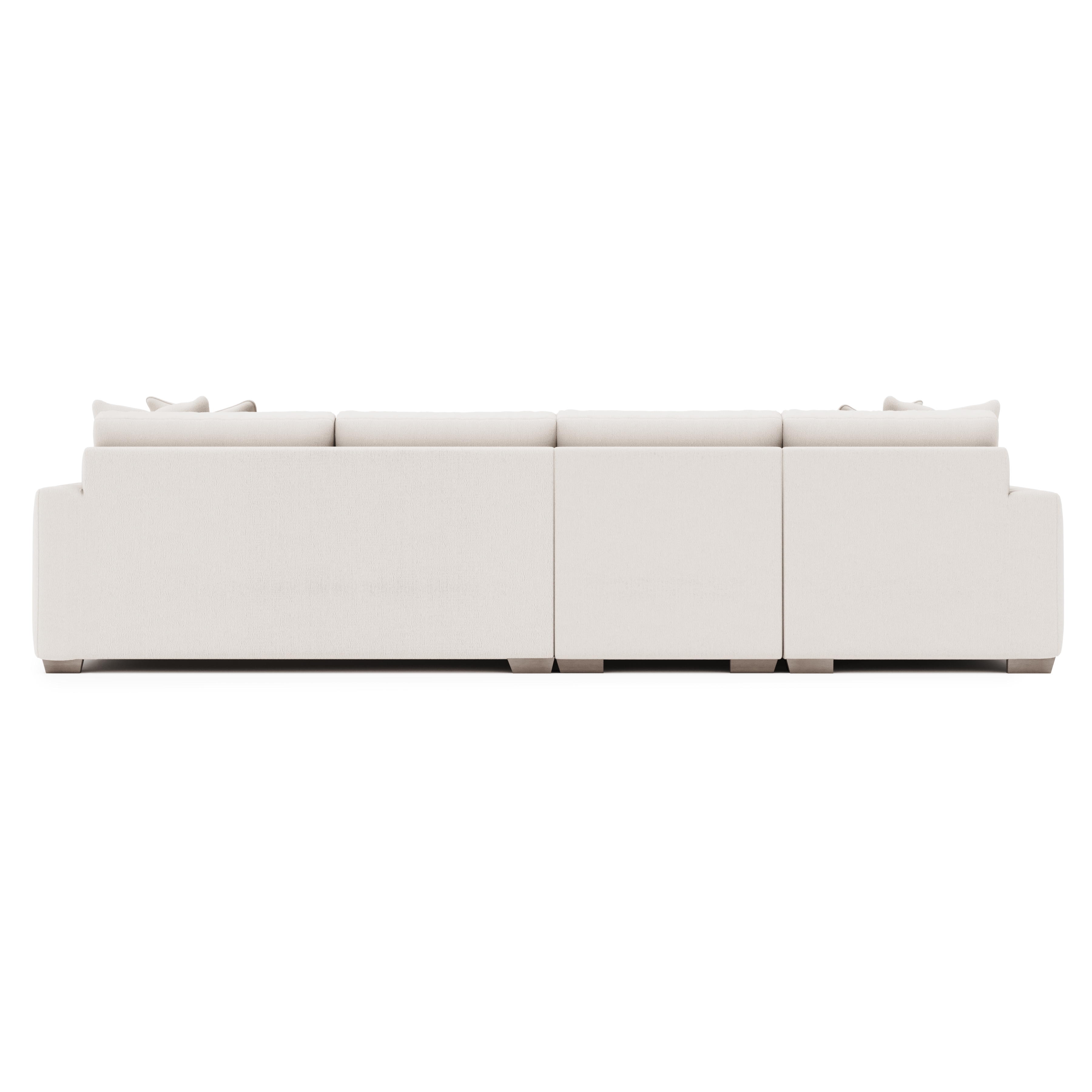 3-pc. Chaise Fabric Sectional w/Track Arms