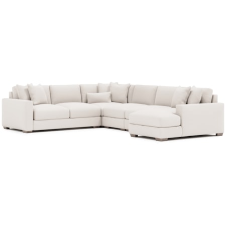 5-pc. U-Shape Sectional w/Chaise
