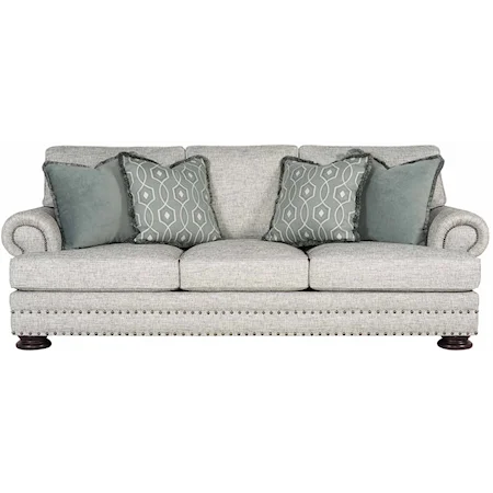 Foster Traditional Sofa with Nailheads