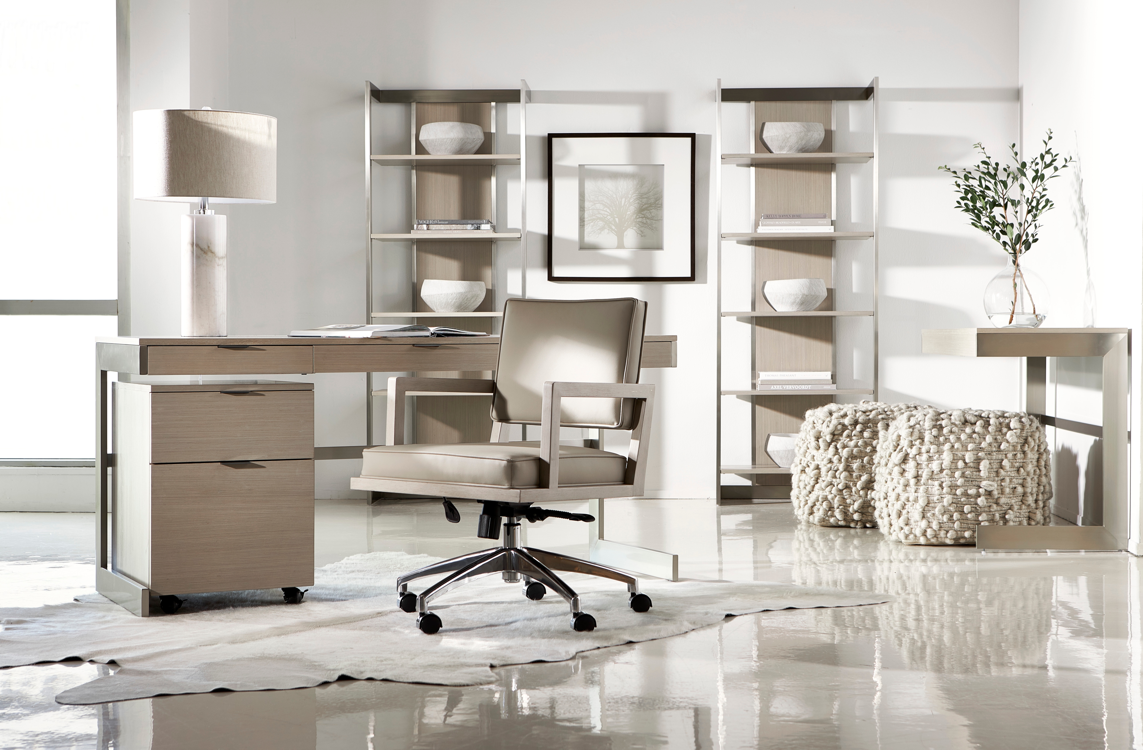 Bernhardt Bernhardt Interiors Kai Fabric Ottoman