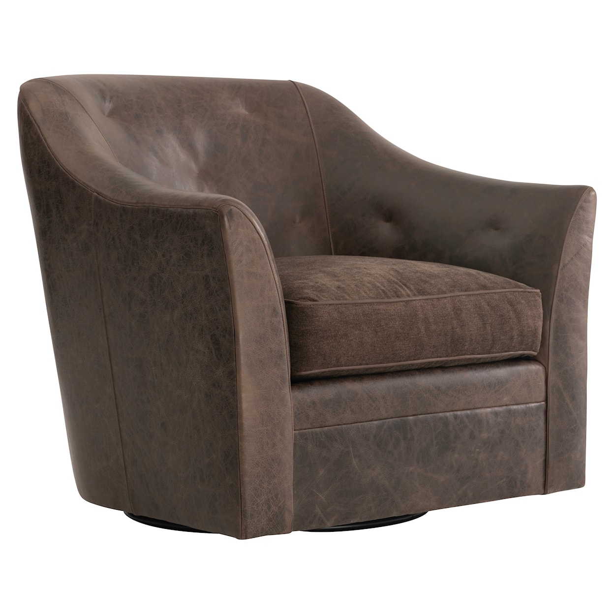 Bernhardt Bernhardt Living Brixton Leather Swivel Chair