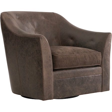 Brixton Leather Swivel Chair
