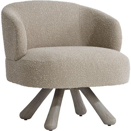 Enzo Fabric Swivel Chair