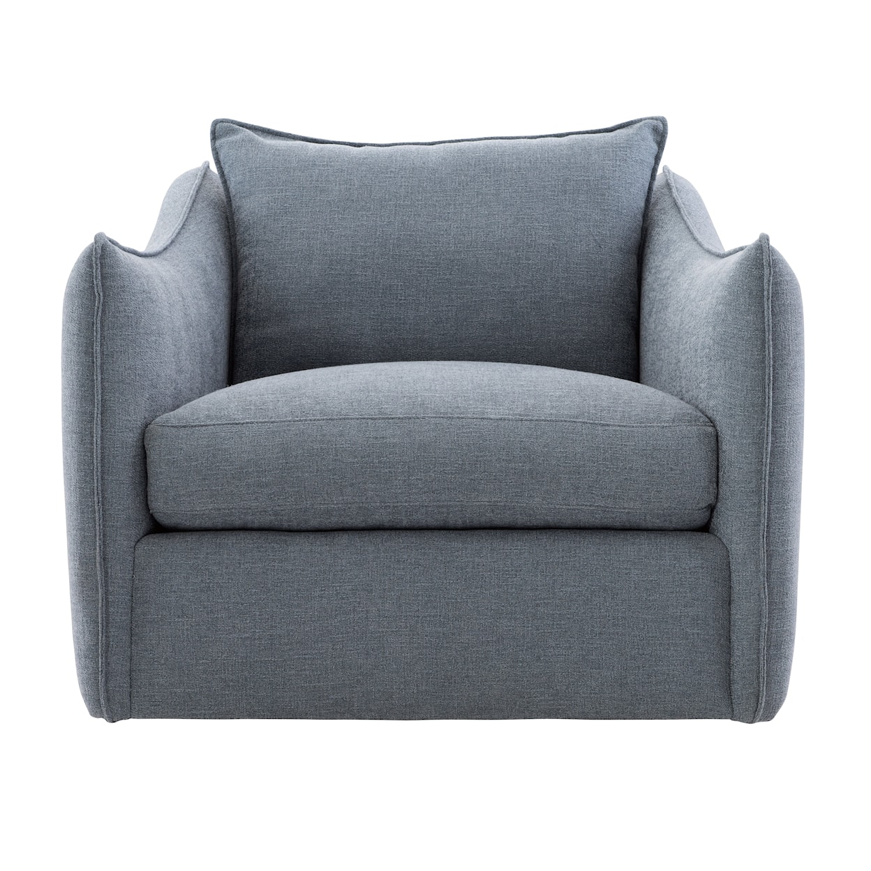 Bernhardt Plush Joli Fabric Swivel Chair