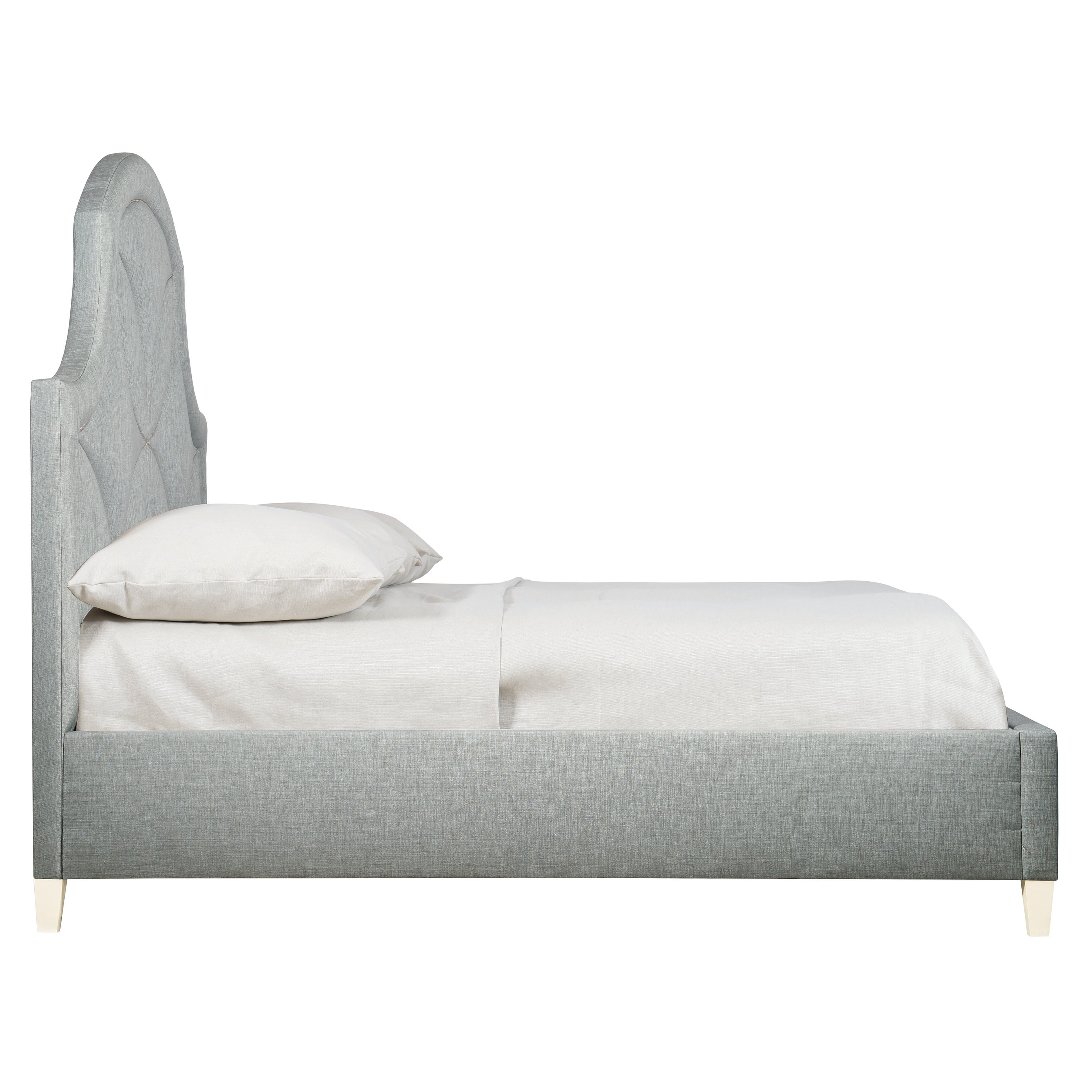 King Upholstered Panel Bed