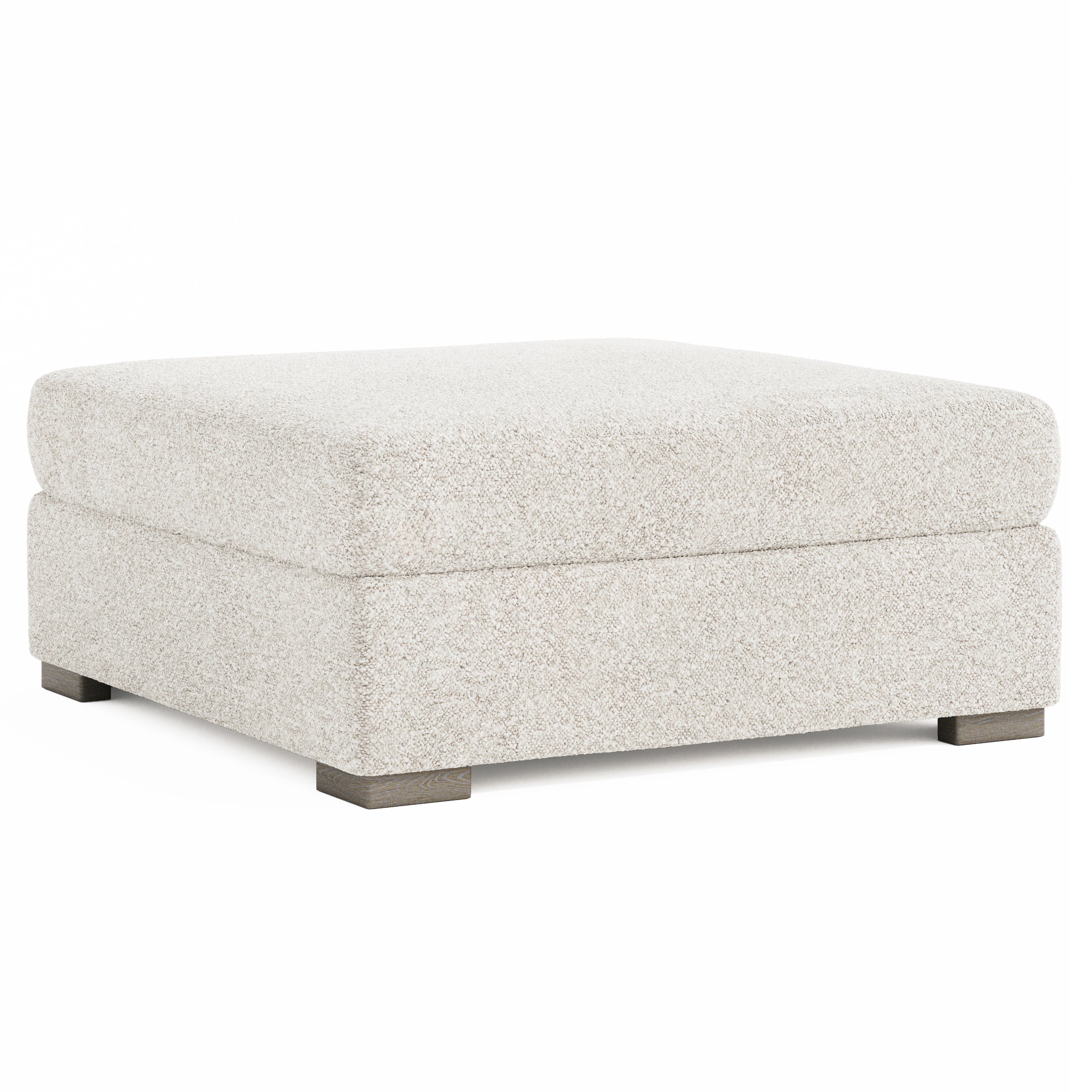 Contemporary Helena Fabric Bumper Ottoman
