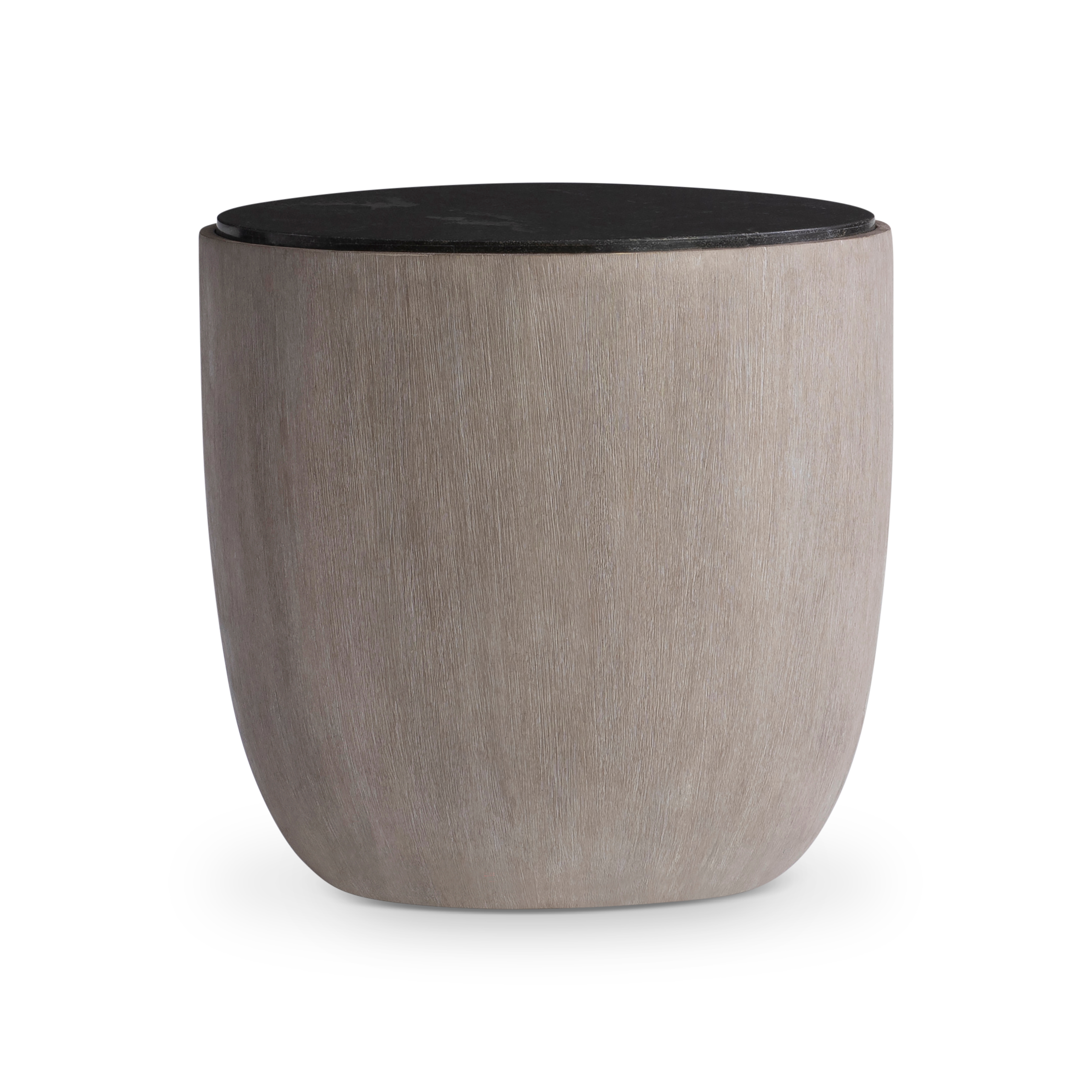 Bernhardt Bernhardt Interiors Drum Side Table w/Bluestone Top