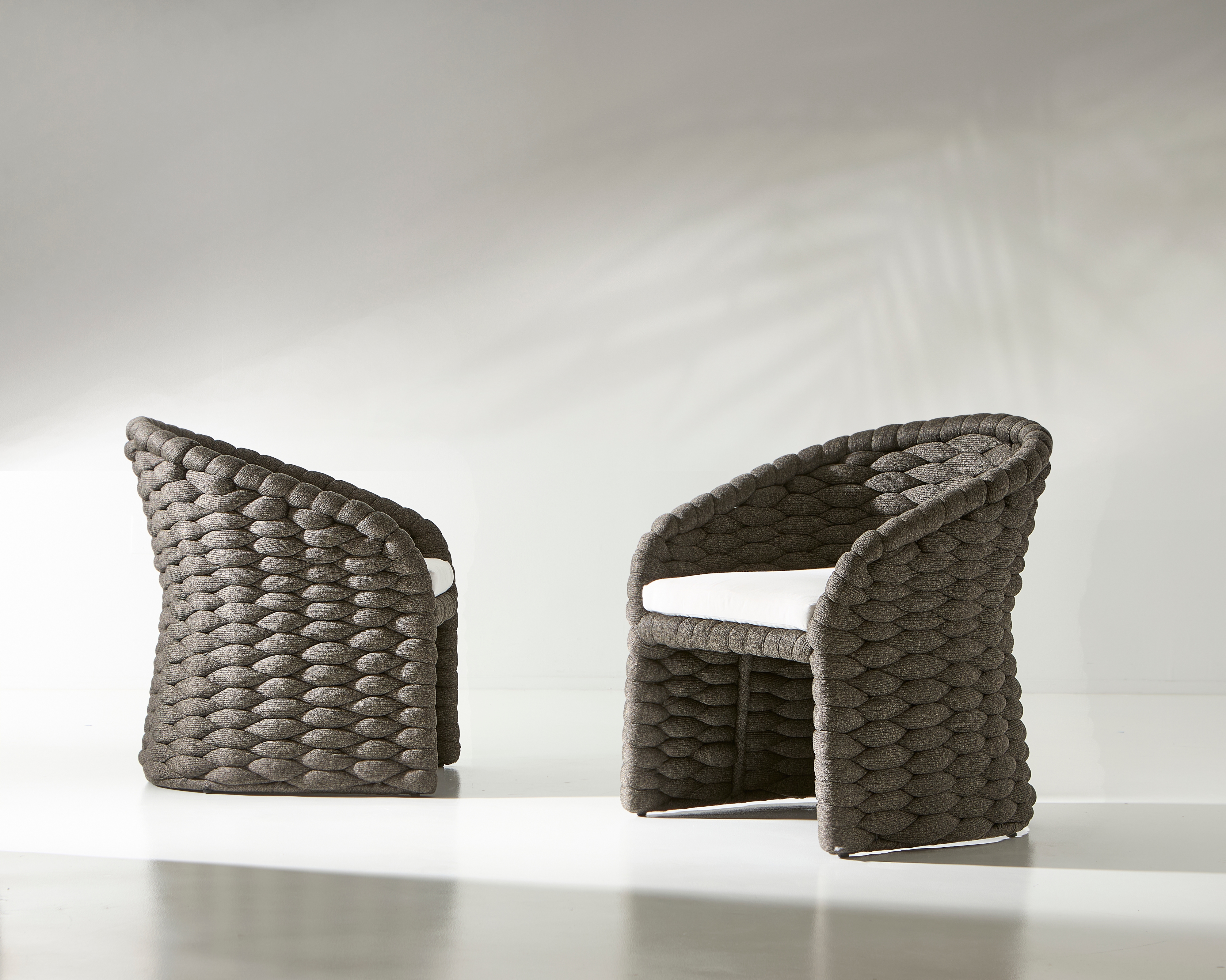 Bernhardt Bernhardt Exteriors Outdoor Woven Dining Armchair w/Sock Cushion