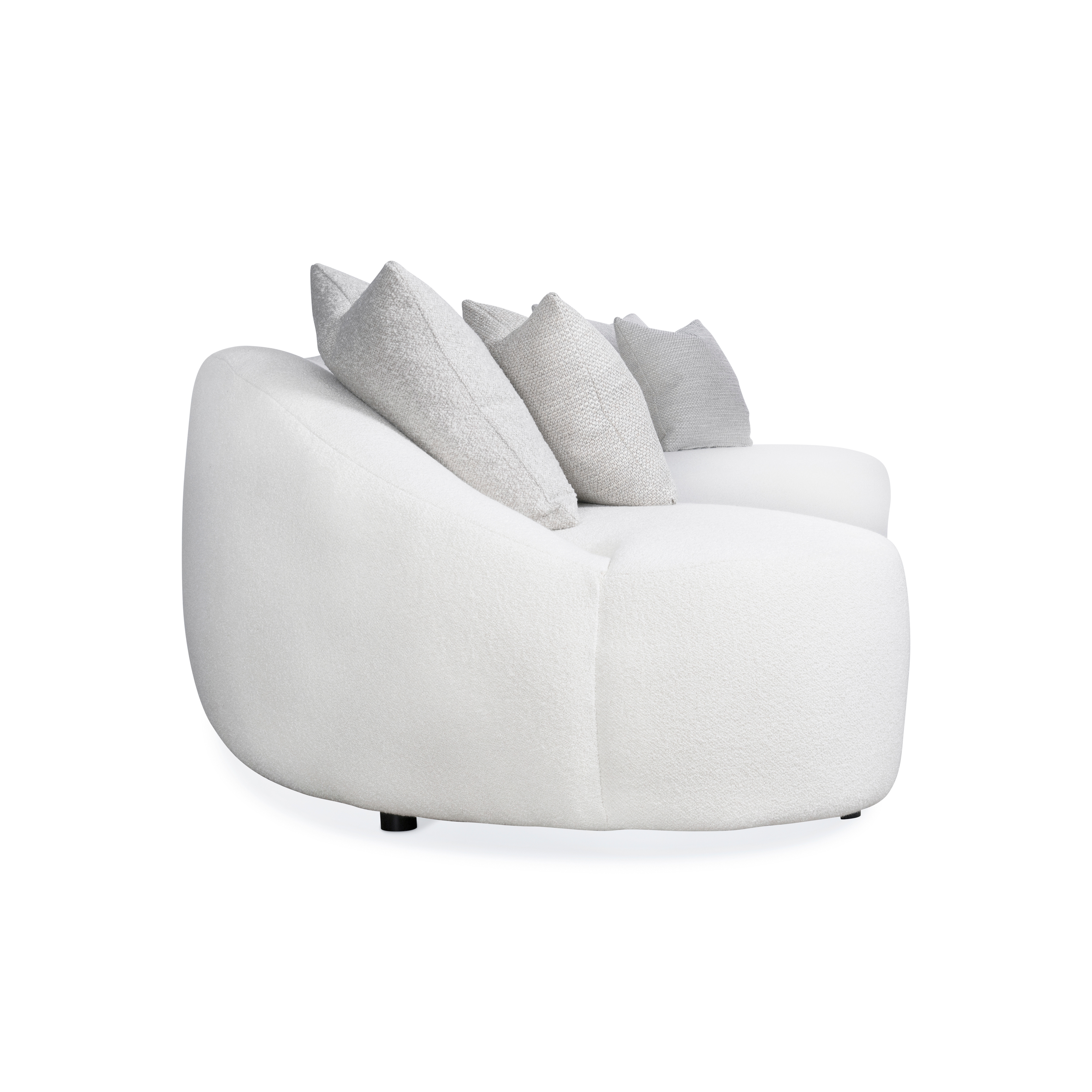 2-pc. Crescent Sofa w/Throw Pillows