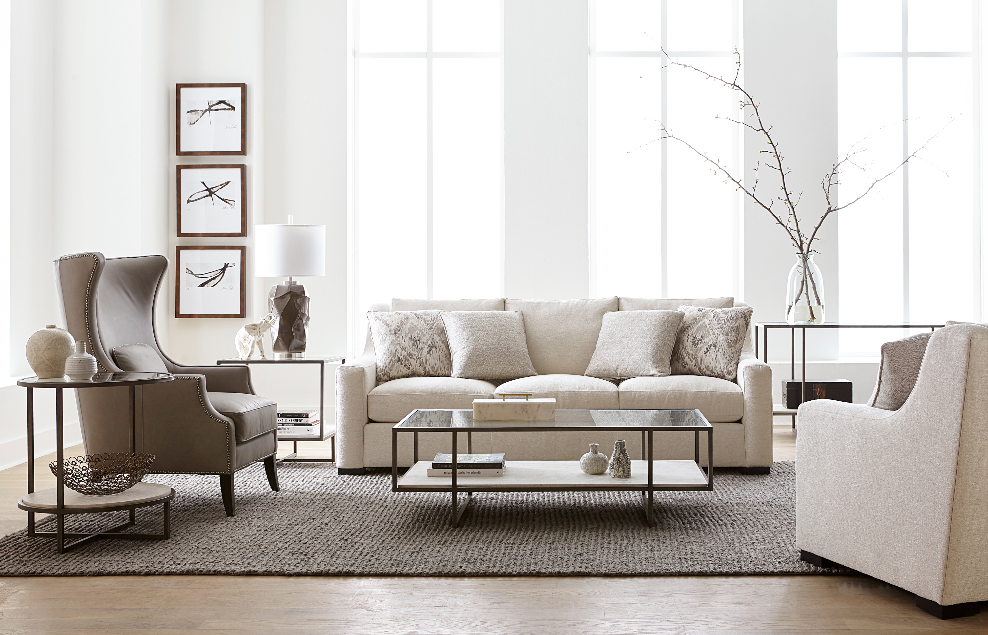 Metal Square End Table