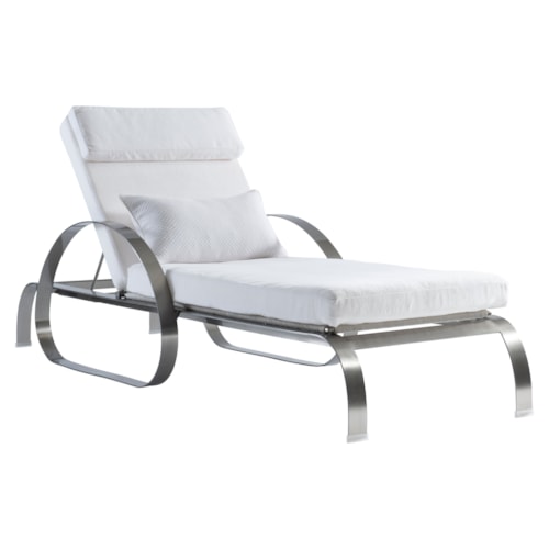 Contemporary Outdoor Chaise Lounge